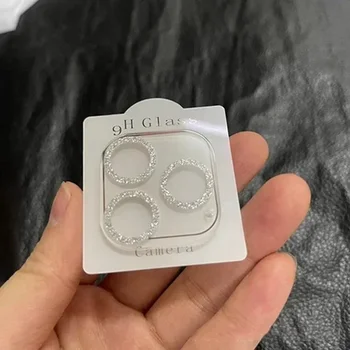 iPhone 16: Bling Glitzer Diamant Klarer Kameralinsen-Schutz Hülle
