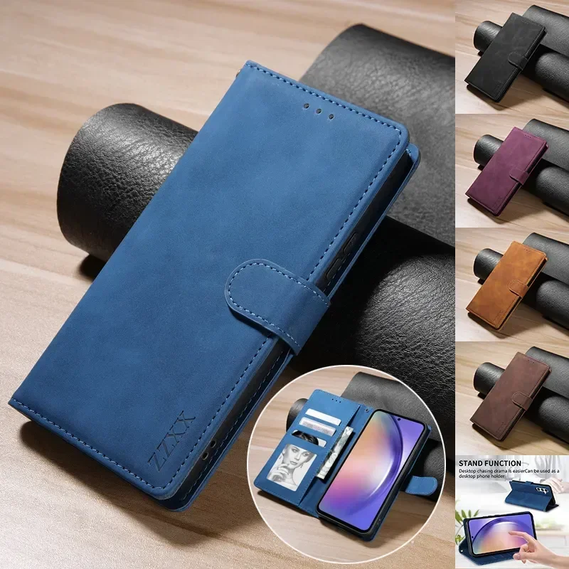 Galaxy S25 Ultra: Brieftasche Karte Slot Flip Ledertasche Rand