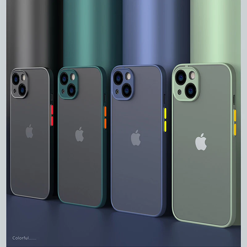 iPhone 13 mini: Neue Rüstung Stoßstange Stoßfest Telefon Fall Silikon Hard Cover Capa