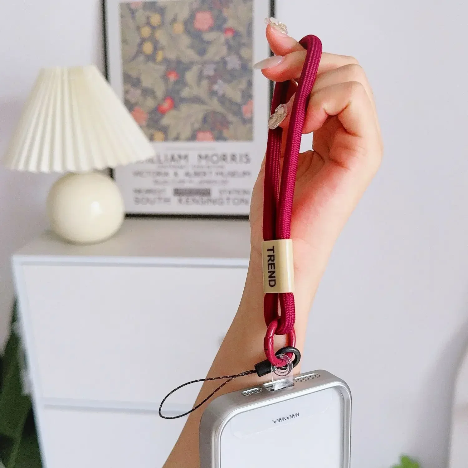 Telefon-Lanyard, Telefon-Handgelenk-Riemen, Schlüsselanhänger, zum Aufhängen, Anti-Verlust-Seil, buntes gewebtes Lanyard – Bild 3