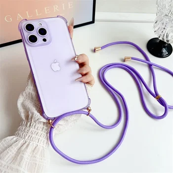 iPhone Air: Handyhülle Crossbody verstellbares Lanyard-Gurtseil Softcover