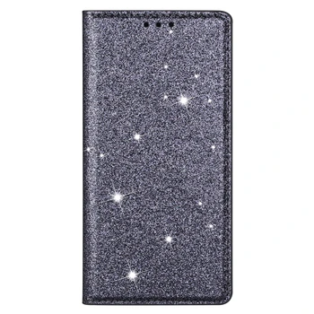 Galaxy S21 Ultra: Glitzer-Lederhülle Flip Cover