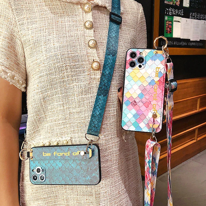Handgelenk Strap Fall Crossbody Schulter Lanyard Telefon Halter Abdeckung – Bild 6