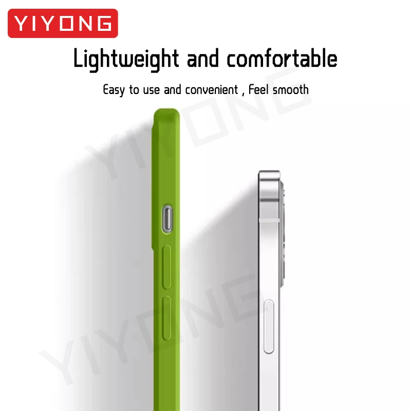 Für Reno13 Pro Fall YIYONG Seidige Gefühl Flüssigkeit Silikon Soft Cover globale Stoßfest Telefon Fällen – Bild 6