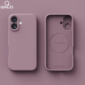 IPhone 14 Pro Max: Flüssigsilikon Magnetische Handyhülle Magsafe Wireless Charge Matte Cover