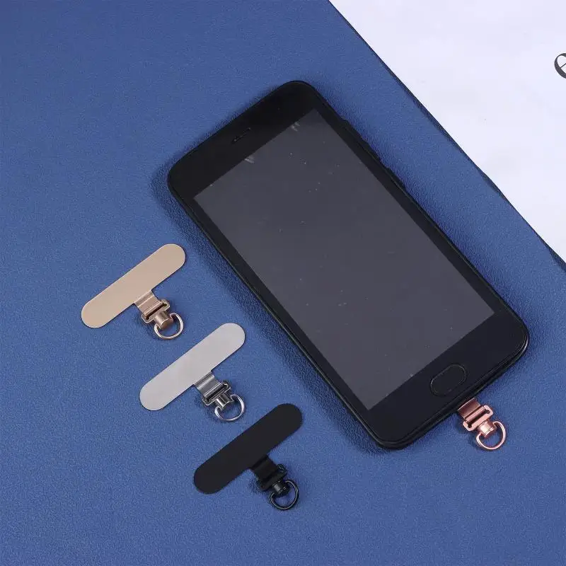 Universeller Handy-Gurthalter-Adapter, 1 Stück – abnehmbar, Anti-Verlust, Metall-Lanyard mit mobilem Dichtungspflaster. – Bild 5