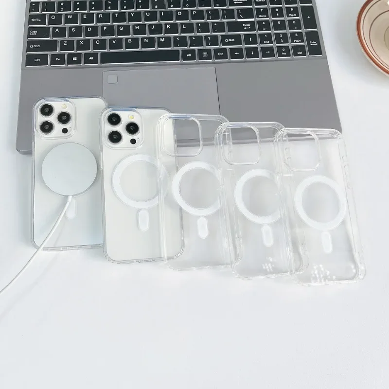 Magnetische transparente Handyhülle für Magsafe Wireless Charge Back Cover – Bild 6