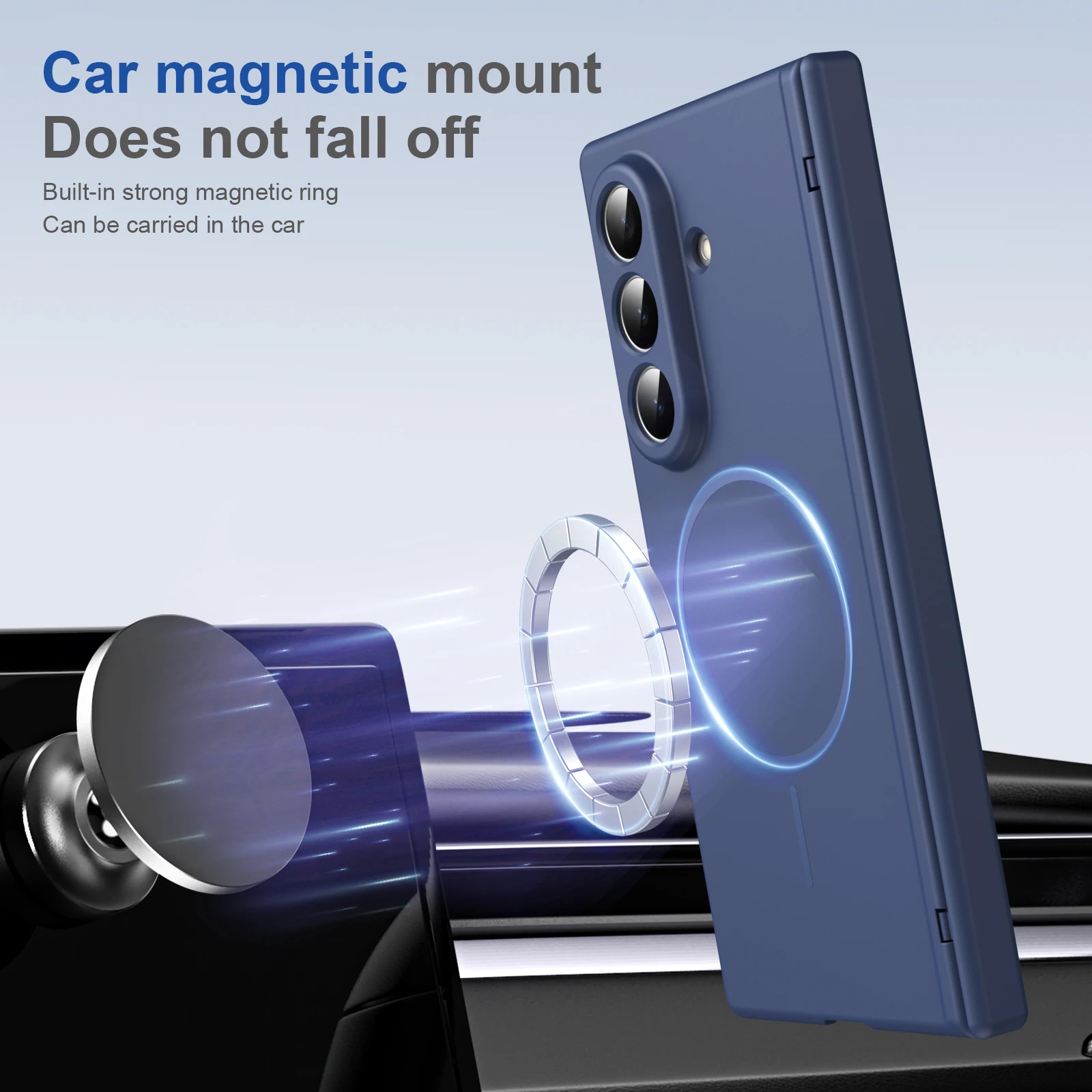 Scharnier-Schutzhülle, magnetisch, 6, 5, 4, 3, 5G, für Magsafe Fold7, Fold6, mit Displayschutzfolie – Bild 2