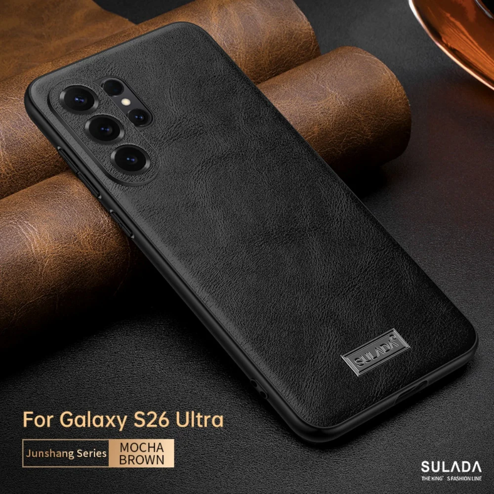 Galaxy S22 Ultra: PU-Leder Handyhülle Für Plus Business Weiche Schutzhülle