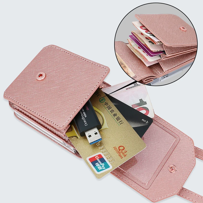 Vietao Crossbody Lanyard Handyhüllen mit Kartenfächern und Geldbörse – Bild 4