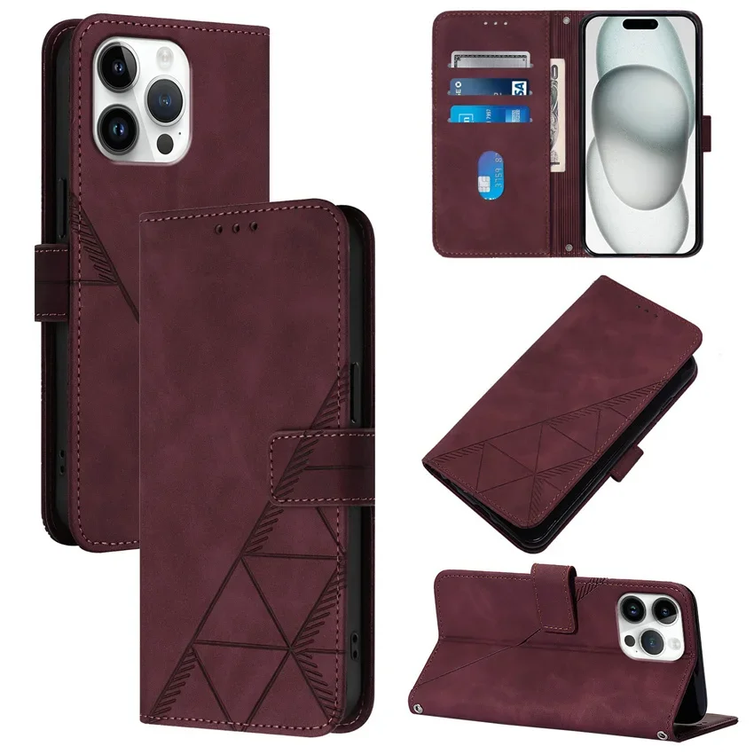 Haut Gefühl Linie Flip Brieftasche Leder Telefon Fall Lite Mate 60 karte Solt Buch Abdeckung Funda – Bild 3