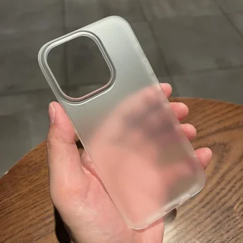 iPhone Air: Ultradünne, matte, harte PC-transluzente, klare Handyhülle, stoßfeste, schlanke Haut-Rückseite