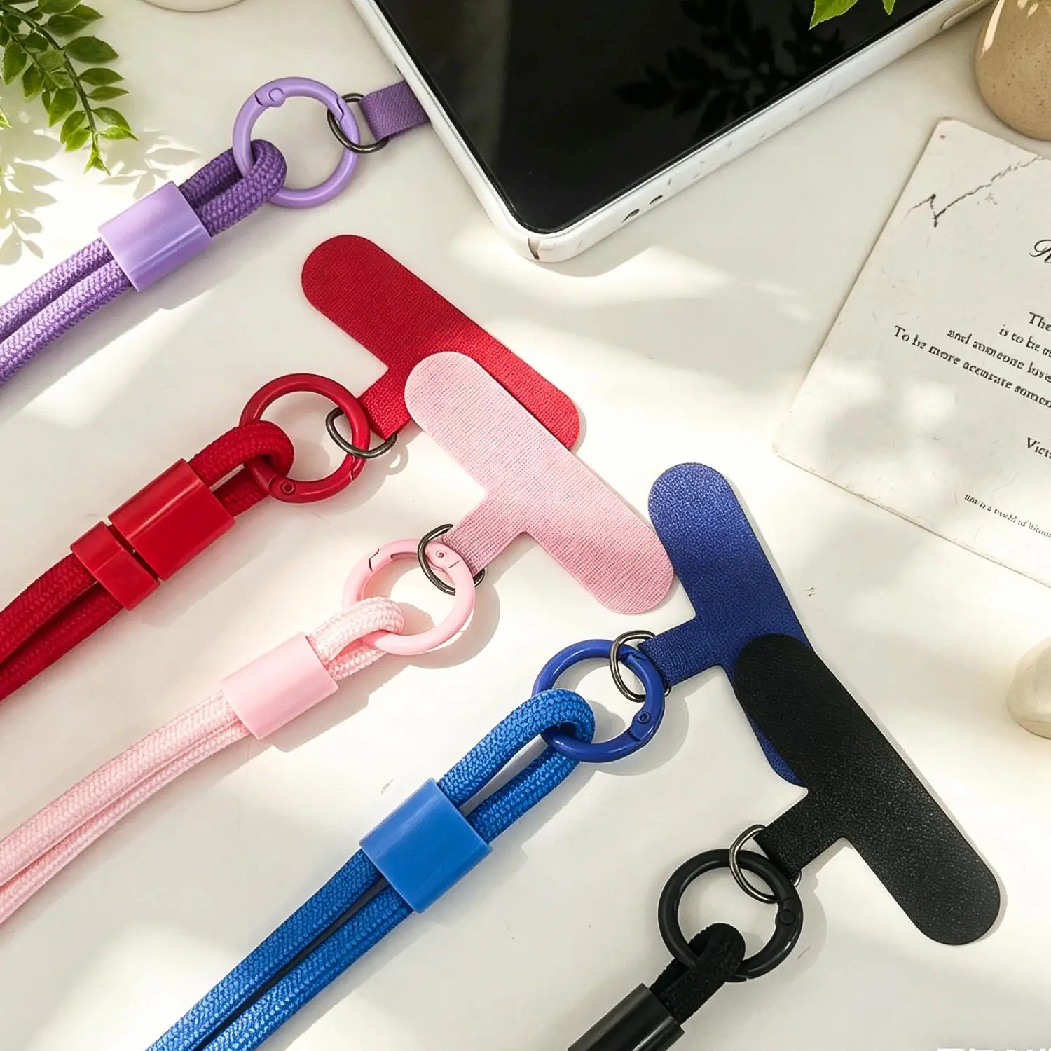 Universell verstellbares Handy-Anti-Verlust-Lanyard mit Patch, Nylon-Halsband für iPhone, Samsung, Xiaomi, Huawei – Bild 5
