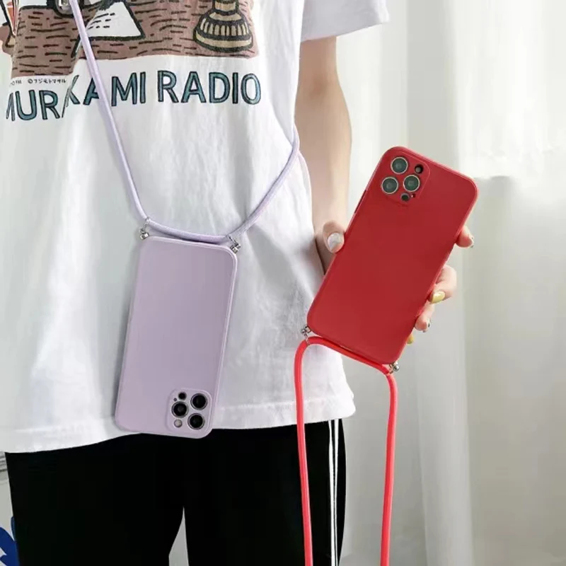 Halskettenband Umhängekordel Silikonhülle Cover Funda – Bild 3