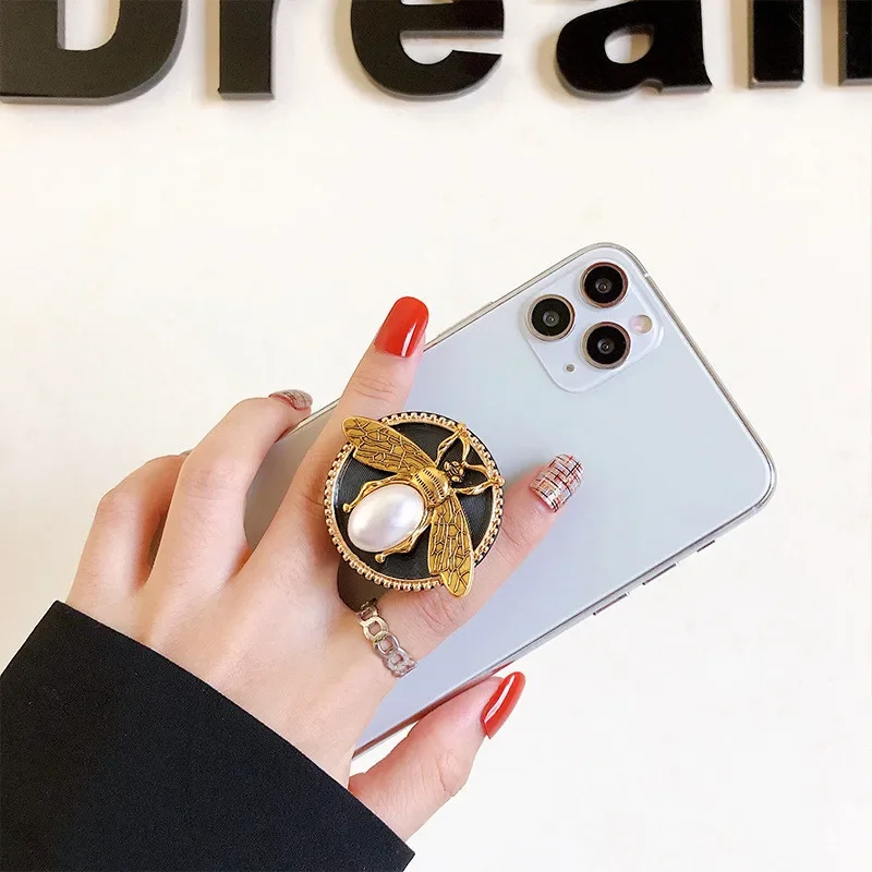 Diamond Pearl faltbarer Fingerring Griptok Handyhalter für IPhone Samsung Support Socket Pocket Grip Tok Lazy Stand – Bild 4