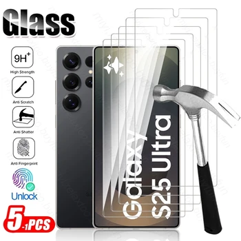Galaxy S25+: Schutzhülle 5-1 Stück 9H Glas Displayschutz Gehärteter Schutzüberzug