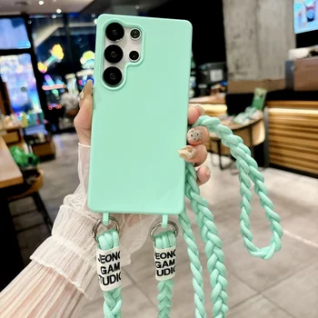 Galaxy S21 Ultra: Weiche Lanyard-Hülle 5G Umhängeband-Cover