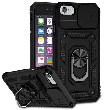 iPhone 14: Abdeckung 2022 2023 Fundas Coque Slide Objektiv Magnet Ring Halter Zurück Fall
