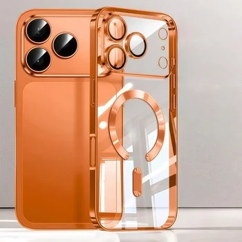 iPhone Air: Kameraschutz, klare Luxus-Beschichtung, weiches TPU, Fallschutz mit magnetischer Handyhülle