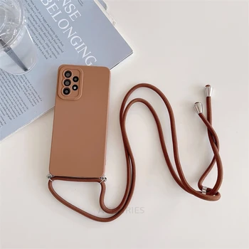 A 55 35 25 15S 24 Crossbody Lanyard Hülle Cord Silikon Rückseite