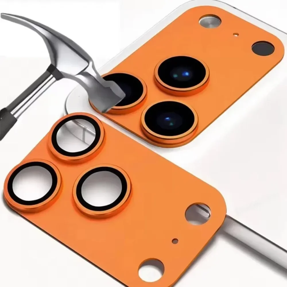 9H HD Armor Kamera-Objektivschutz, Aluminium-Metallring, Objektiv, gehärtetes Glas, Hülle – Bild 4