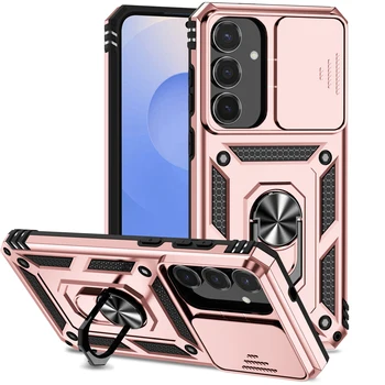 Galaxy A55: Panzerhülle mit Ringhalter und Linsenschutz