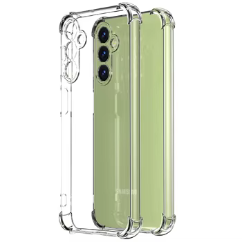 Galaxy A35: Transparente Silikon Weiche Stoßfest Fall Zurück Abdeckung