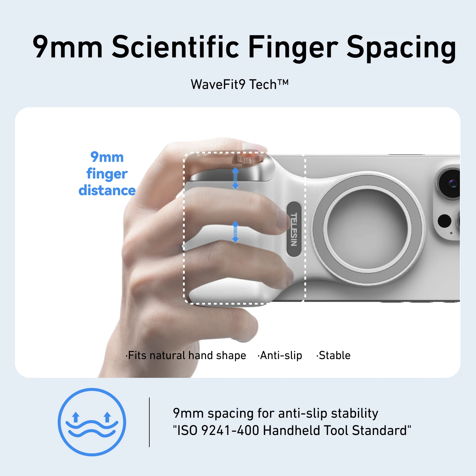 TELESIN Magnetische Telefonkamera Schießen Handgriff Telefonhalter Schießhilfe Fernbedienungsgriff für iPhone HUAWEI SAMSUNG Telefon – Bild 3
