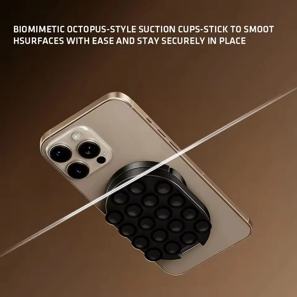 MA39 Magnetischer Faltbarer Handyständer Universal 360° °   Drehbarer Desktop-Handyhalter mit Saugnäpfen an der Unterseite – Bild 4