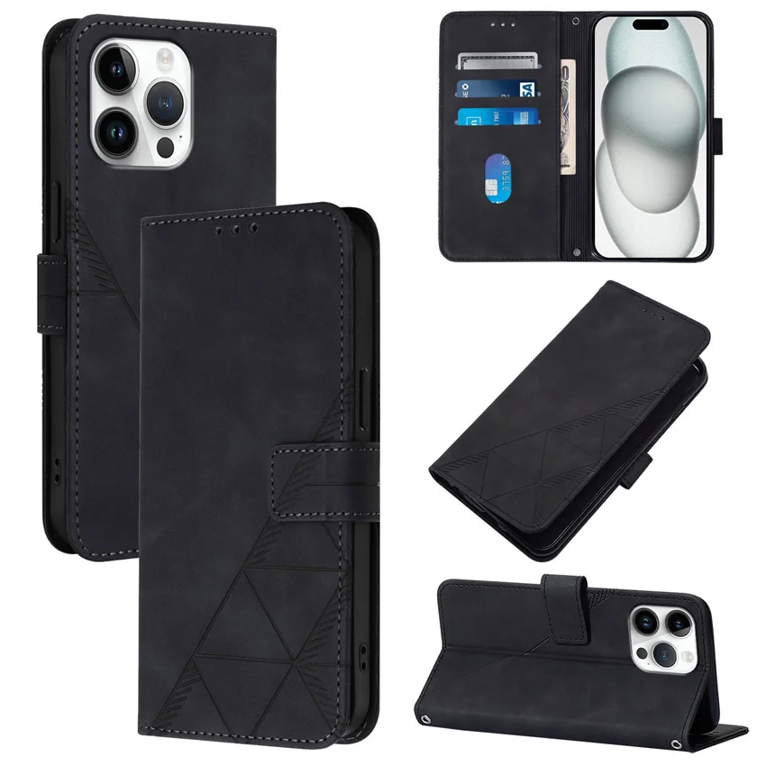 Haut Gefühl Linie Flip Brieftasche Leder Telefon Fall Lite Mate 60 karte Solt Buch Abdeckung Funda – Bild 2