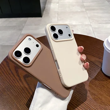 IPhone 16: Einfaches Paar, Bonbonfarben, Anti-Fall-Hülle, Handyhülle, weiche, stoßfeste Rückseite