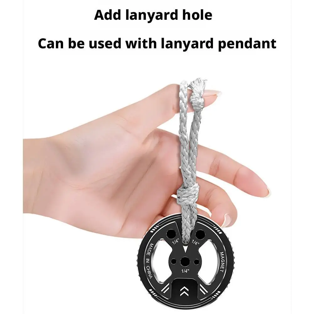 Magnetischer Adapterring 1/4" Kaltschuh-Ortungsstift-Konverter, starke Magnethalterung für MagSafe-Telefon, Kamera – Bild 4