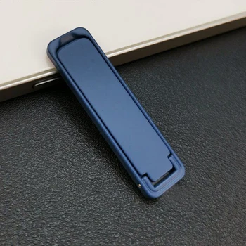 Ultradünner Mini-Halter aus Metall, zusammenklappbar, Handy-Halterung, Aufkleber auf der Rückseite, unsichtbar, tragbar, Handy-Desktop-Unterstützung für iPhone