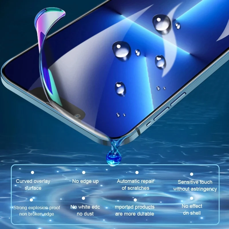 3Pcs Weiche Hydrogel Film Schutzhülle Silikon TPU Screen Protector – Bild 6