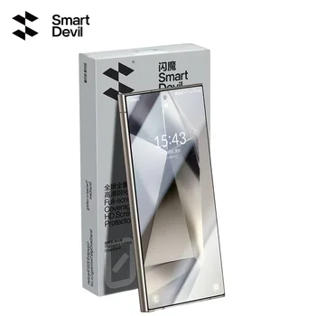 Galaxy S24: SmartDevil Gehärtetes Glas Displayschutzfolie Vollständige Abdeckung Anti-Fingerabdruck HD Gehärteter Film