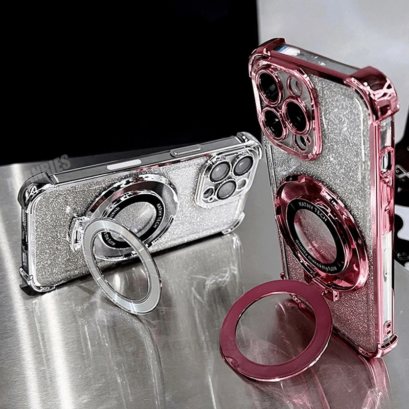 Star Lanyard Ring Halter Glitter Überzug Silikon Fall Für Huawei Stoßfest Stand Abdeckung 400pro – Bild 5