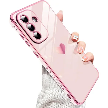 Luxus-Beschichtung Silikon Soft Case Glitzer Liebe Candy Farbe glänzend
