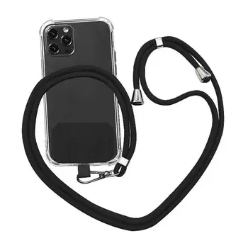 Universelle Multifunktions-Handy-Lanyards mit Patch, verstellbares Handy-Trageband, Halsband, Handy-Hängekordel