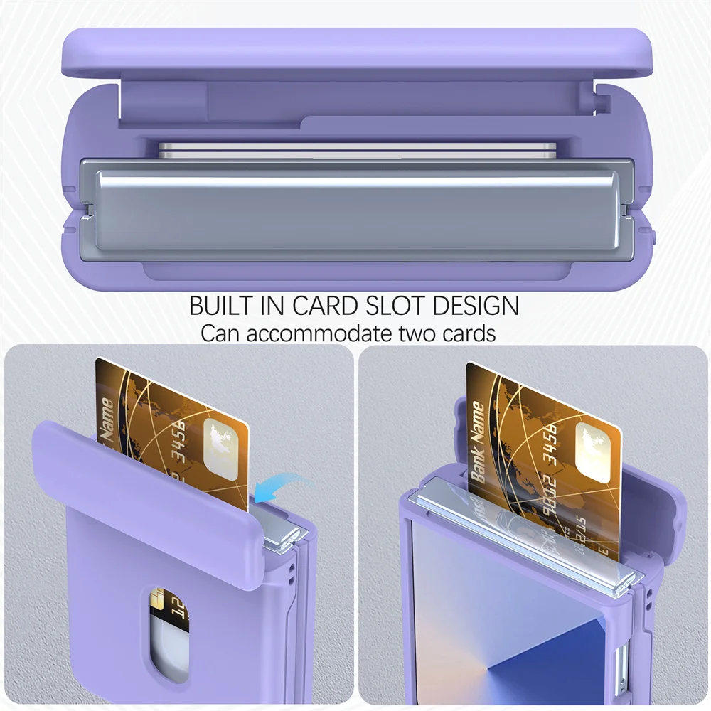 Brieftaschenhülle mit Kartenfach & Scharnierschutz Flip7 Flip6 Flip5 Flip4 Flip8 Handyhülle – Bild 2