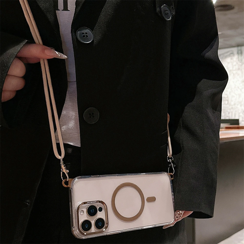 Transparente magnetische Umhängekette für Magsafe-Hülle Anti-Verlust-Hülle – Bild 2
