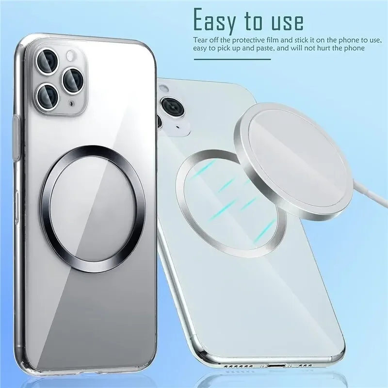 10PCS für Magsafe Magnetische Platte Ring Universal Aufkleber Unterstützung Drahtlose Ladegerät Metall Platte Blatt für iPhone Samsung Xiaomi – Bild 2