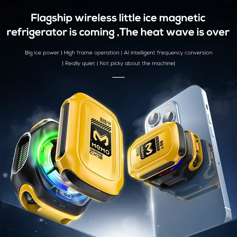 2026 MEMO CX12, Handy-Kühler, mit externem Akku, für PUBG, magnetischer Halbleiter-Eiskühler mit KI – Bild 2