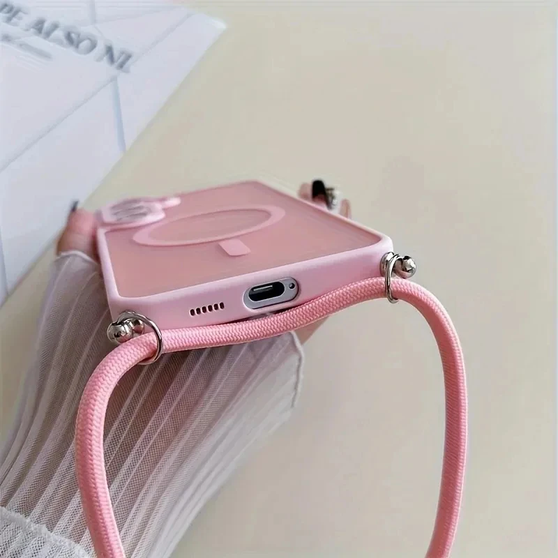 Crossbody Lanyard Magnetische Handyhülle Stoßfeste Schutzhülle – Bild 3