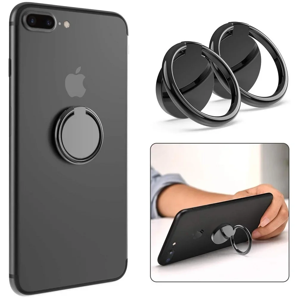 Universeller Fingerring-Halter Ständer für Mobiltelefone Luxuriöser Drehbarer Handy-Rückseiten-Aufkleber-Halter für