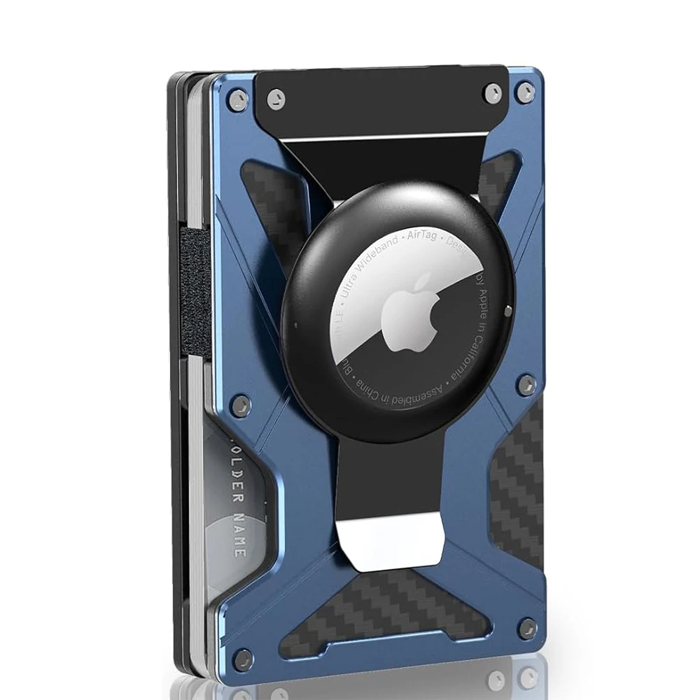 Mag Safe Wallet Geldscheinklammer, Air-Tag-Halter und Geldklammer, [Mit 1 Magnetfolien], für magnetische und nicht – Bild 6
