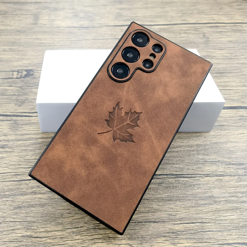 Galaxy S25 FE: Luxuriöse Lederhülle Cover