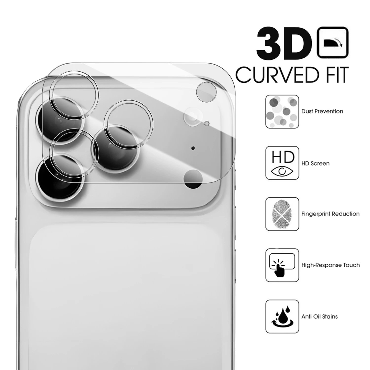 1-5Sets 17PM Vollständige Abdeckung Kamera Objektiv Gehärtetem Glas Anti-scratch Objektiv Schutz Film – Bild 2