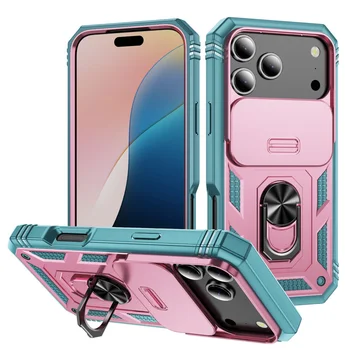 iPhone 13 mini: 360-Ring-Halterung, Ständer, Schiebekamera-Schutz, Handyhülle Cover