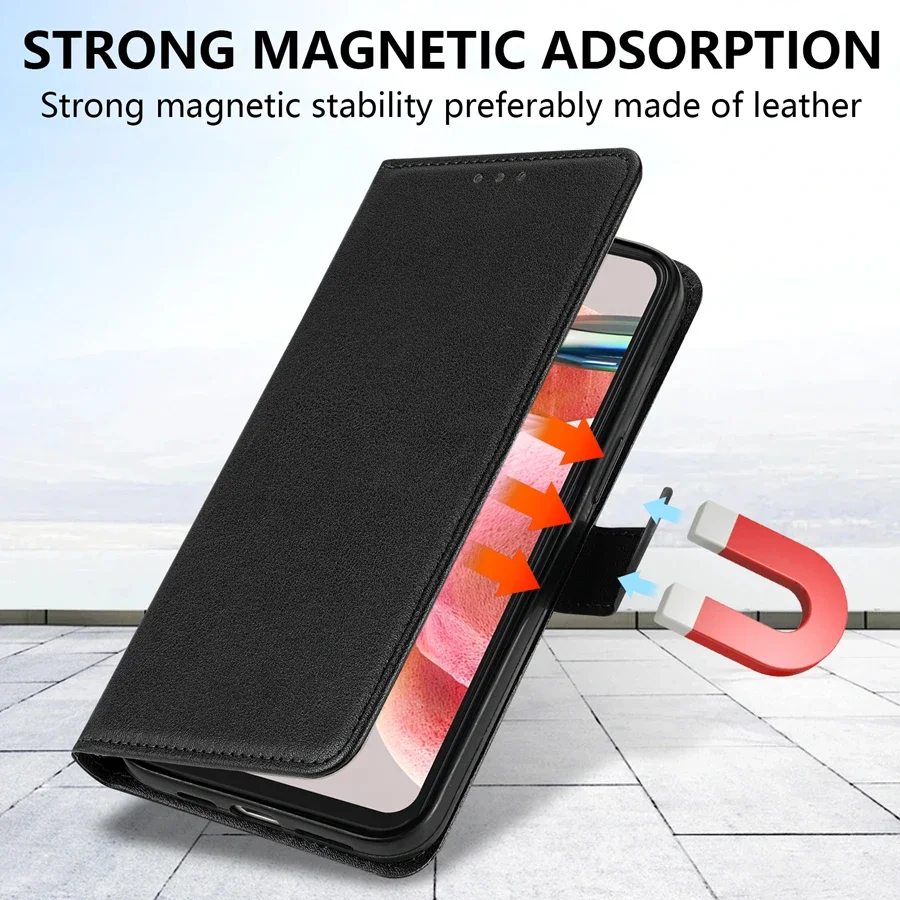Brieftasche Karte Slot Stehen Magnetische Flip Leder Fall Für Xiaomi 14T 13T Redmi 14C 13C 12C 10C Hinweis 14 Pro + 14S 13 12 12S 11 10 Pro – Bild 4