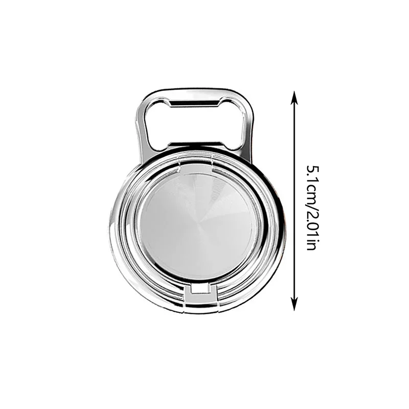 Metall faltbarer Telefon halter 360-Grad-Drehständer Doppel fingerring runder Handy Universal tragbarer Metallst änder – Bild 5